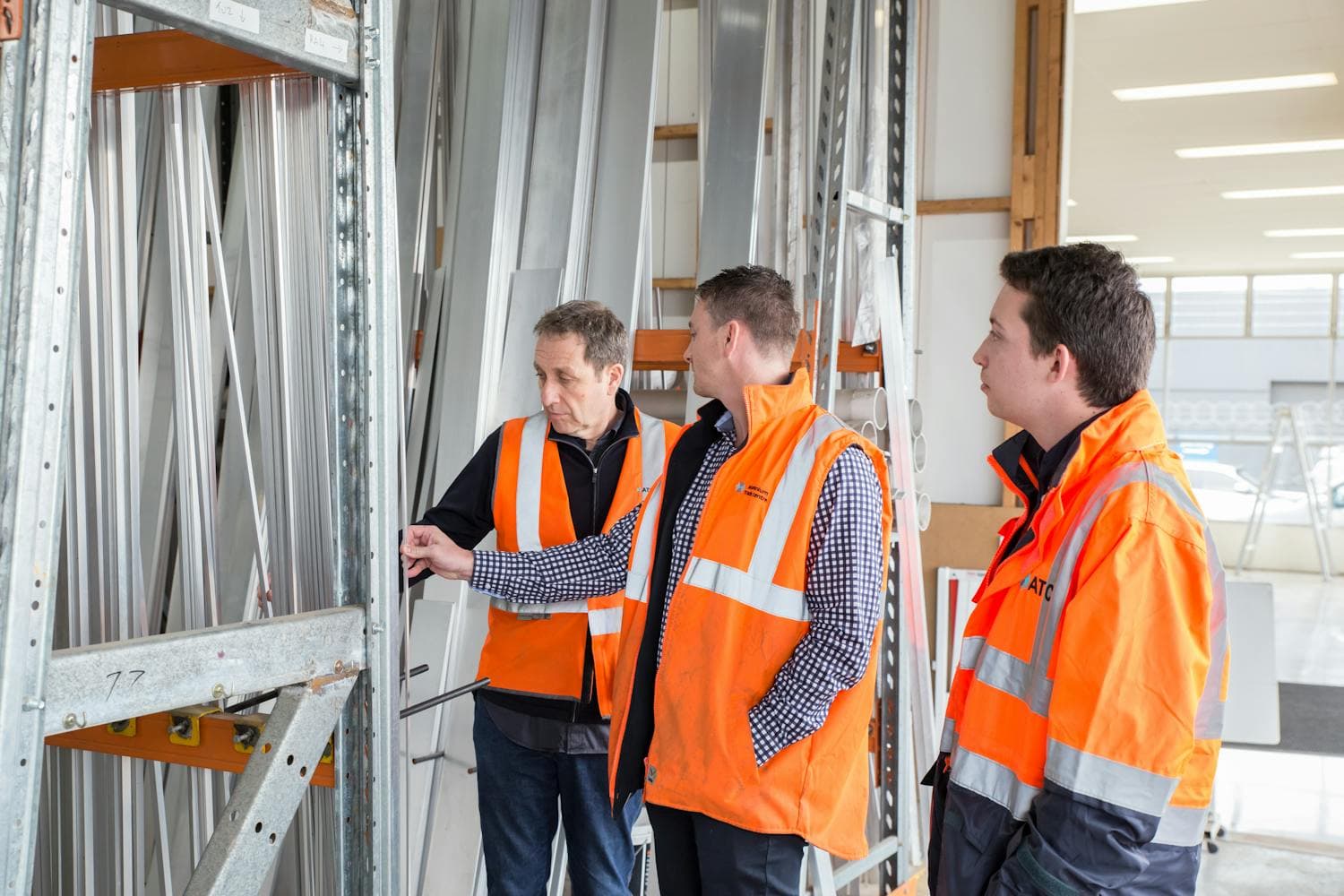Forklift operation inside a supplier warehouse during CAPA follow-up review