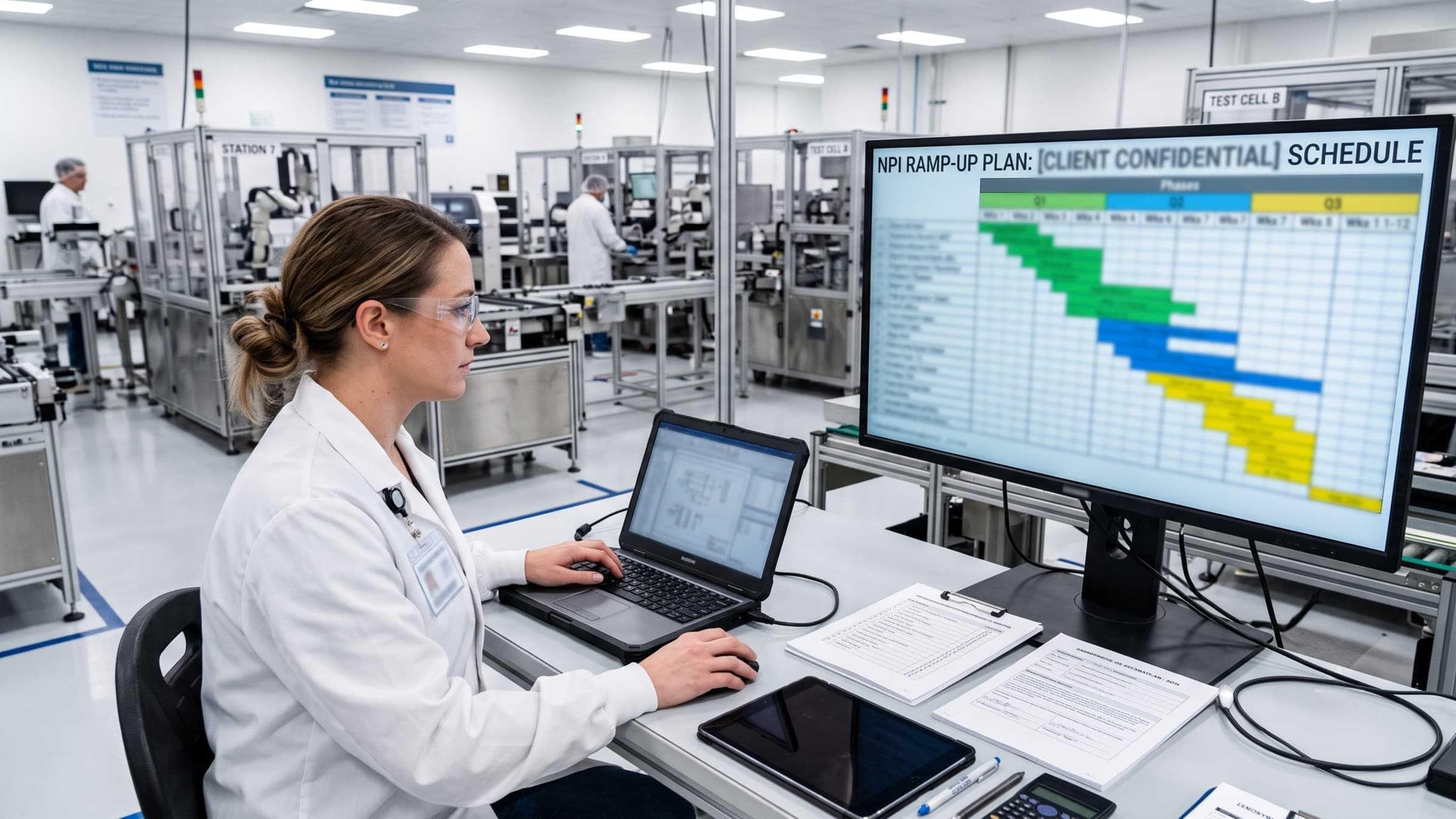 Validation readiness workstation with anonymized technical documentation