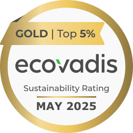 EcoVadis Gold Top 5% May 2025 medal
